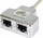Adapter ndarës LAN PremiumCord, RJ45, 2 porta, 10/100 Mbps
