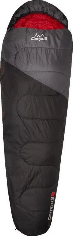 Qese fjetjeje Campus Kjerag 250 Left, 220cm, formë mumje, e zezë e kuqe