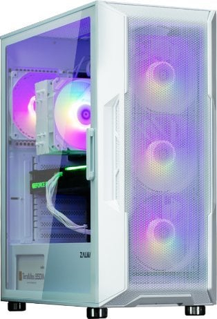 Kasë Zalman I3 Neo ARGB, e bardhë, Midi Tower