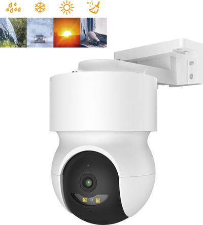 Kamera iGET HOME CS8, 2K, WiFi, IP65, e bardhë