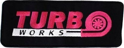 Badge tekstili TurboWorks Tab, 23.5 x 6.5cm, i shumëngjyrshëm