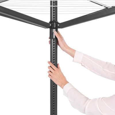 Tharëse rrobash Brabantia Lift - O - Matic (290503), 197 x 295 x 295 cm, e zezë