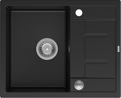 Lavaman kuzhine GraniteQ MORGAN 116, 1 kazan, sifon Push To Open, i zi mat