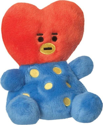 Lodër pelushi BT21 TATA Palm Pal, 5", e kuqe