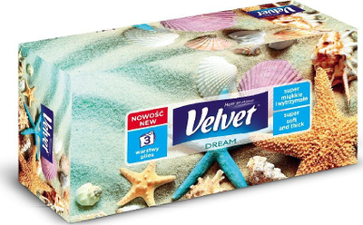 Shami higjienike Velvet Dream Universal, 3 shtresa, 90 copë, shumëngjyrëshe