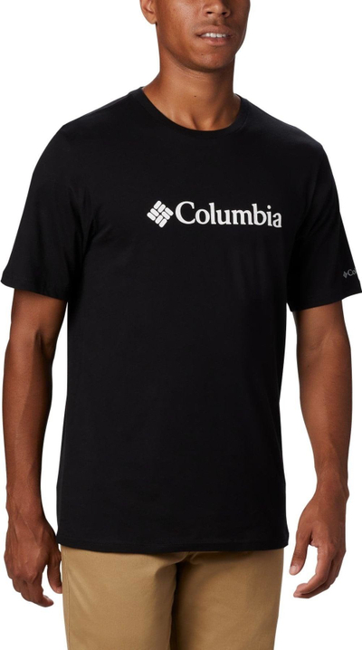 Bluzë Columbia CSC Basic Logo SS Tee M, pambuk-poliester, me mëngë të shkurtra, e zezë