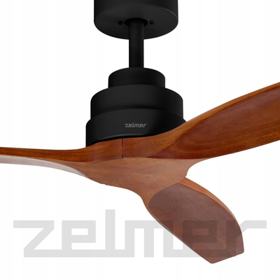 Тавански вентилатор Zelmer Ceiling Fan ZCF 5601, 132cm, 40W, црн даб