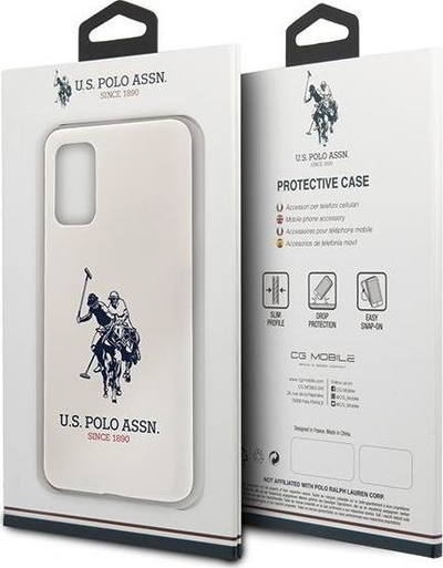 Mbrojtëse për telefon Polo Assn US USHCS67SLHRWH S20 + G985, e bardhë