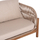 Divan kopshti SANJI HM6220, 2 vende, dru akacie dhe alumin, 168.5cm, bezhë