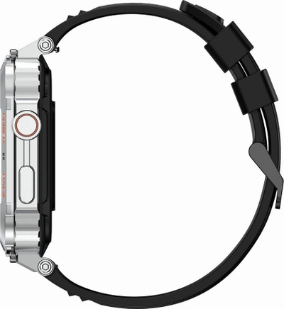 Smartwatch Gravity GT6-5, ekran 1.96", Bluetooth, i argjendtë