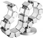 Organizues kabllosh InLine Flexible, për tavolina me lartësi që rregullohen, me 4 ndarje, 1.28 m, gri