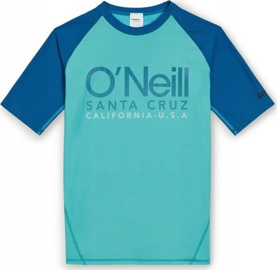 Bluzë rashguard për kalamajt O'Neill UV Essentials Cali, UPF 50+, me mëngë të shkurtra, blu