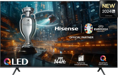 Телевизор Хисенсе 85E7NQ QLED, 85\", 4K Ултра HD, црн