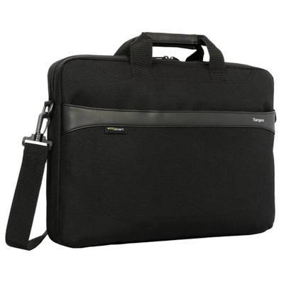 Çantë laptopi Targus GeoLite EcoSmart Slim Brief, 17.3", me rrip shpatulle, e zezë