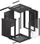 Lanberg WF01-6615-10B 19" Ѕиден Rack Кабинет, 15U, 600x600 mm, Црн