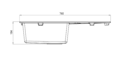 Lavaman Deante, 490 x 190 mm, rërë