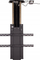 Elevator tavani për TV Aga K-2 Down, deri 65", 80 kg, i zi
