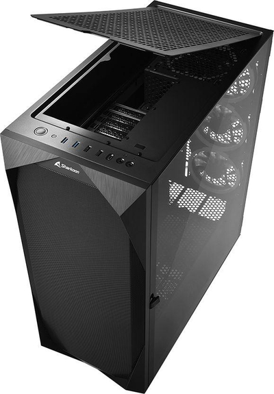 Kasë Sharkoon REV300 ARGB, e zezë, Full Tower