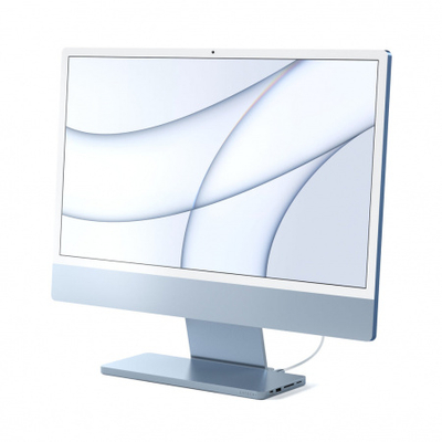 Docking station Satechi Slim USB-C për Apple iMac 24", i kaltër