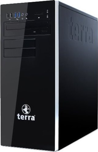 Kompjuter desktop Terra PC Home 6000, me plot porta USB, kasë, i zi