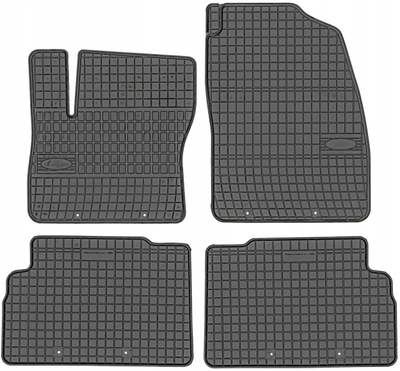 Tapeta dyshemeje makine Frogum 0309, set 4 copë, gomë, të zeza