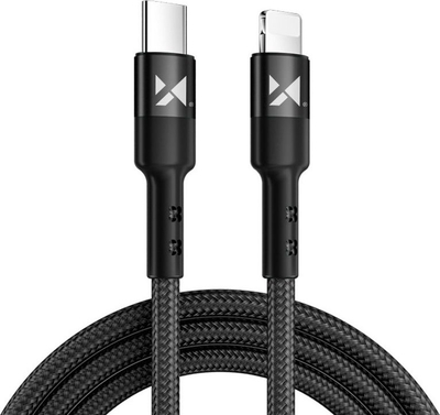 Кабел полнач Wozinsky USB C во Lightning, 2m, 18W PD, црн
