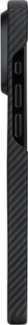 Kopертина Pitaka MagEZ 4 Fusion Weaving 600D Rhapsody за iPhone 15 Pro Max, арамидни влакна, црна