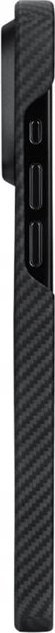 Kopертина Pitaka MagEZ 4 Fusion Weaving 600D Rhapsody за iPhone 15 Pro Max, арамидни влакна, црна