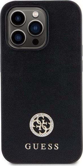 Mbulesë telefoni Guess GUHCP13XPS4DGPK për iPhone 13 Pro Max, hardcase, me gurë, e zezë