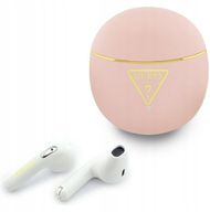 Kufje pa tela Guess Gold Line Triangle, Bluetooth, me kuti karikimi, rozë