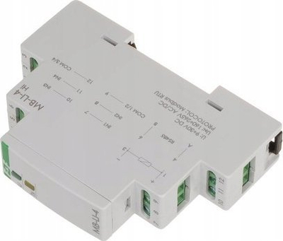 Numërues pulezash F&amp;F MAX-MB-LI-4LO, 4 kanale, MODBUS RTU, për shinë 35mm