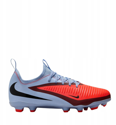 Këpucë futbolli Nike Phantom GX Academy Junior, FG MG, fushë natyrale dhe sintetike, blu me të kuqe