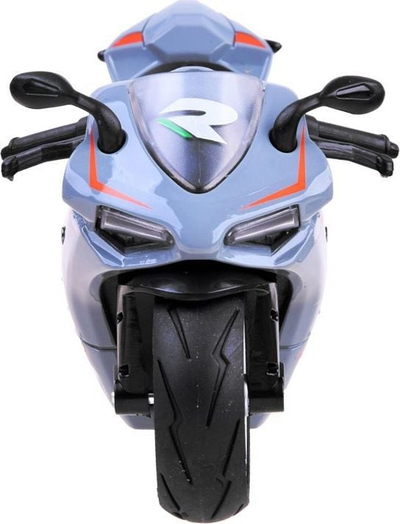 Motocikletë lodër Diecast ZA3933, pull-back, metal, gri
