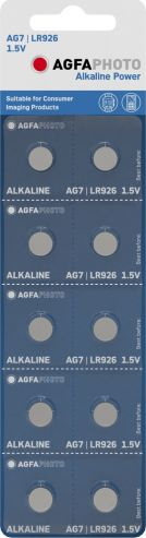 Bateri buton Agfa LR57, paketim 10 copa, alkaline