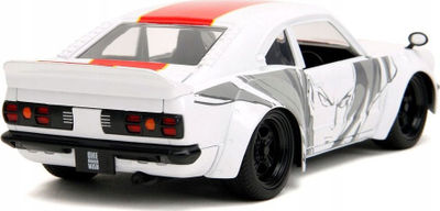Set lodër Jada One Punch Man, makinë metalike Mazda RX-3 1:24, figurë Saitama 2.75