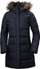 Pallto dimri për goca Helly Hansen, e gjatë, me kapuç dhe pupla, blu e errët