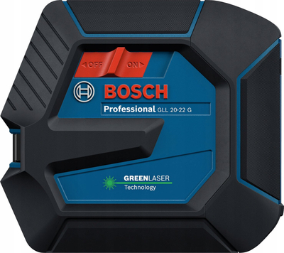 Laser vije Bosch GLL 20-22 G, IP65, bateri rikarikueshme, në kuti
