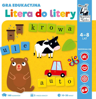 Lojë edukative Edgard Kapitan Nauka Litera do litery, 4-8 vjeç