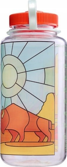 Shishe uji Nalgene Wide Mouth, 32oz, dizajn Stained Glass Desert, transparente