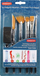 Set furçash pikture Derwent Techniques, 6 copë, shumëngjyrëshe