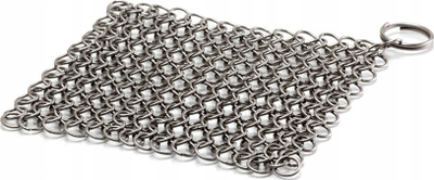 Pastrues zinxhiri XL për tiganë gize, çelik inox, argjendtë