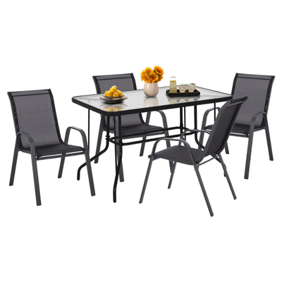 Set kopshti 5-pjesësh metali (HM5193.03), gri