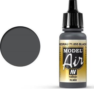Ngjyrë akrilike Vallejo Model Air Black Grey RLM66, 17ml, gri e errët