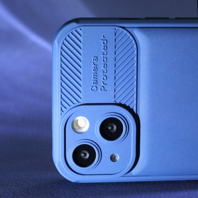 Mbulesë telefoni Honeycomb për iPhone 12 6.1", TPU, me mbrojtje kambere, blu e errët