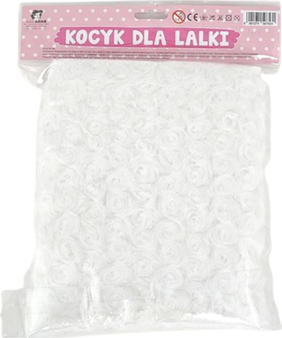 Batanije për kukulla Adar 507531, 50x60 cm, e bardhë