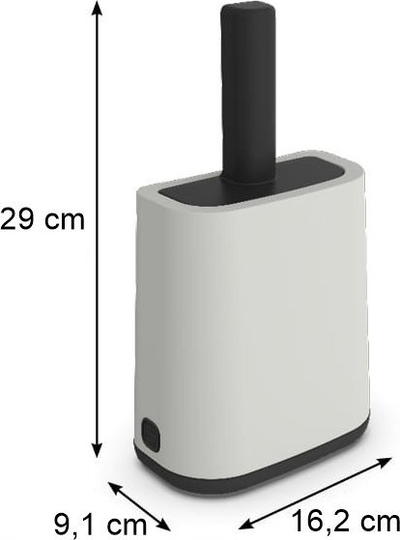 Lopatë me mbajtëse Rotho Shovel With Holder, plastike, e bardhë