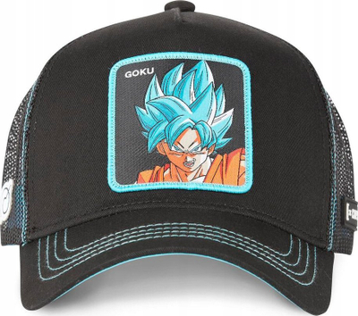 Kapelë baseball Capslab Freegun Dragon Ball Z Goku CL DBS3 1 CAS GOK1, logo e qëndisur, e zezë