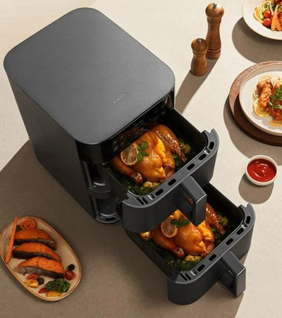 Fritezë ajri Xiaomi Air Fryer Dual Stack, 12L, 1800W, e zezë