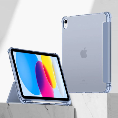 Mbulesë tablet Tech-Protect SC Pen Hybrid për iPad 10.9" 2022, me këmbës, Crystal Blue