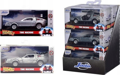 Maket metalik Spin Master Back to the Future Time Machine, për koleksionistë, gri